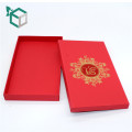 Top Cardboard Folding Box red color book shaped Wine Packaging for Bottle